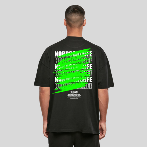 TRKPAK Oversize T-Shirt GREEN HELL BLACK