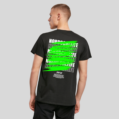 TRKPAK Regular Fit T-Shirt Green Hell Black